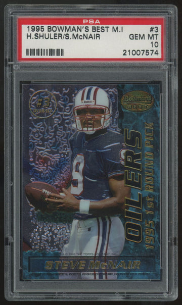 1995 Bowman's Best M.I Shuler/McNair RC #3 PSA 10