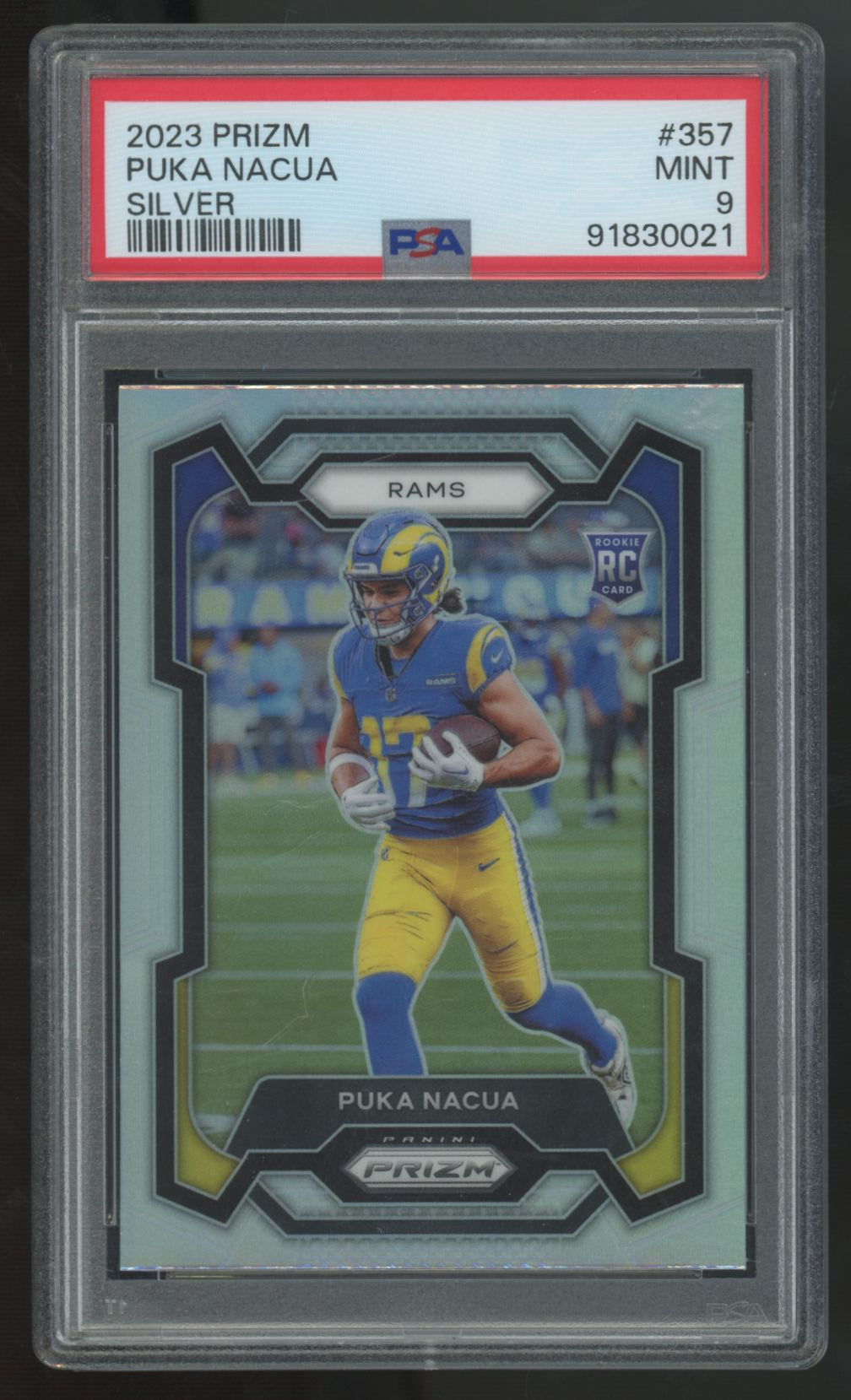 2023 Panini Prizm Puka Nacua RC Silver #357 PSA 9