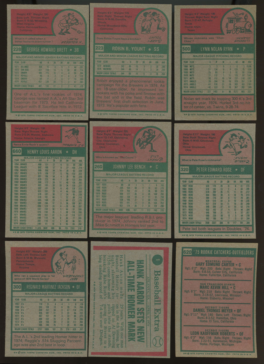 1975 Topps Baseball Complete Set (660) VG/EX-EX Overall