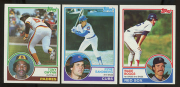 1983 Topps Baseball Complete Set (792) NM Gwynn Boggs Sandberg RC