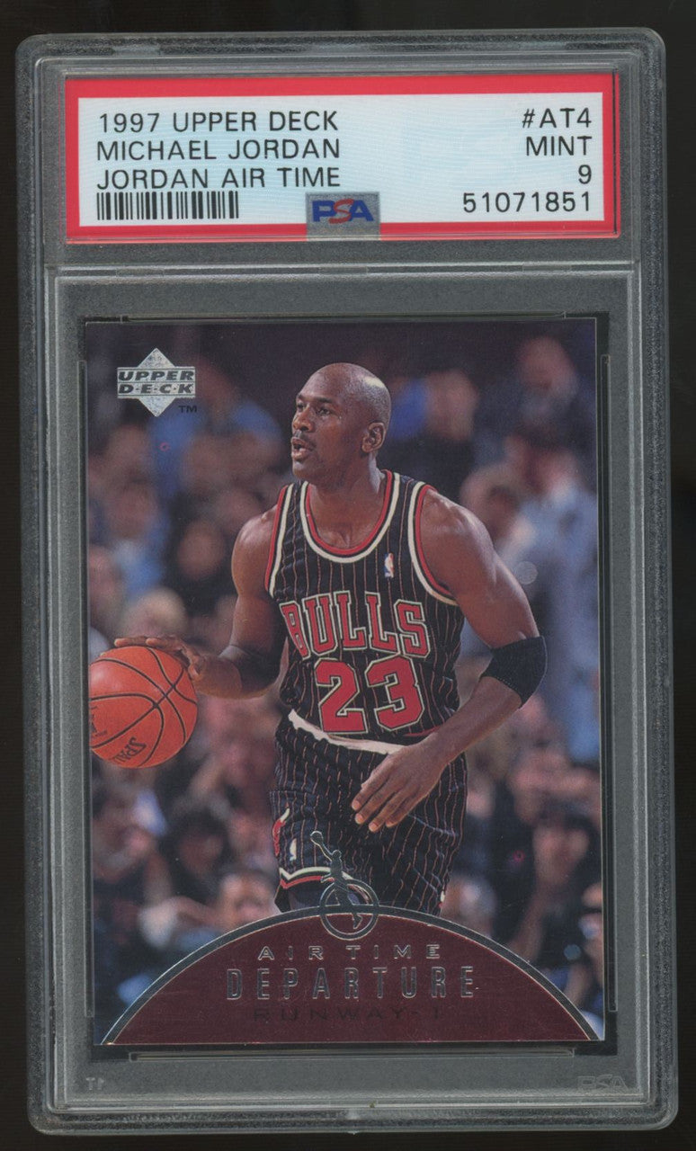 1997-98 Upper Deck Michael Jordan Air Time Departure #AT4 PSA 9