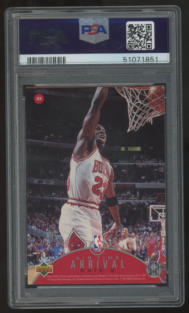 1997-98 Upper Deck Michael Jordan Air Time Departure #AT4 PSA 9