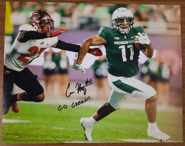 Connor Heyward Michigan State Autographed 11x14 Photo (Running)