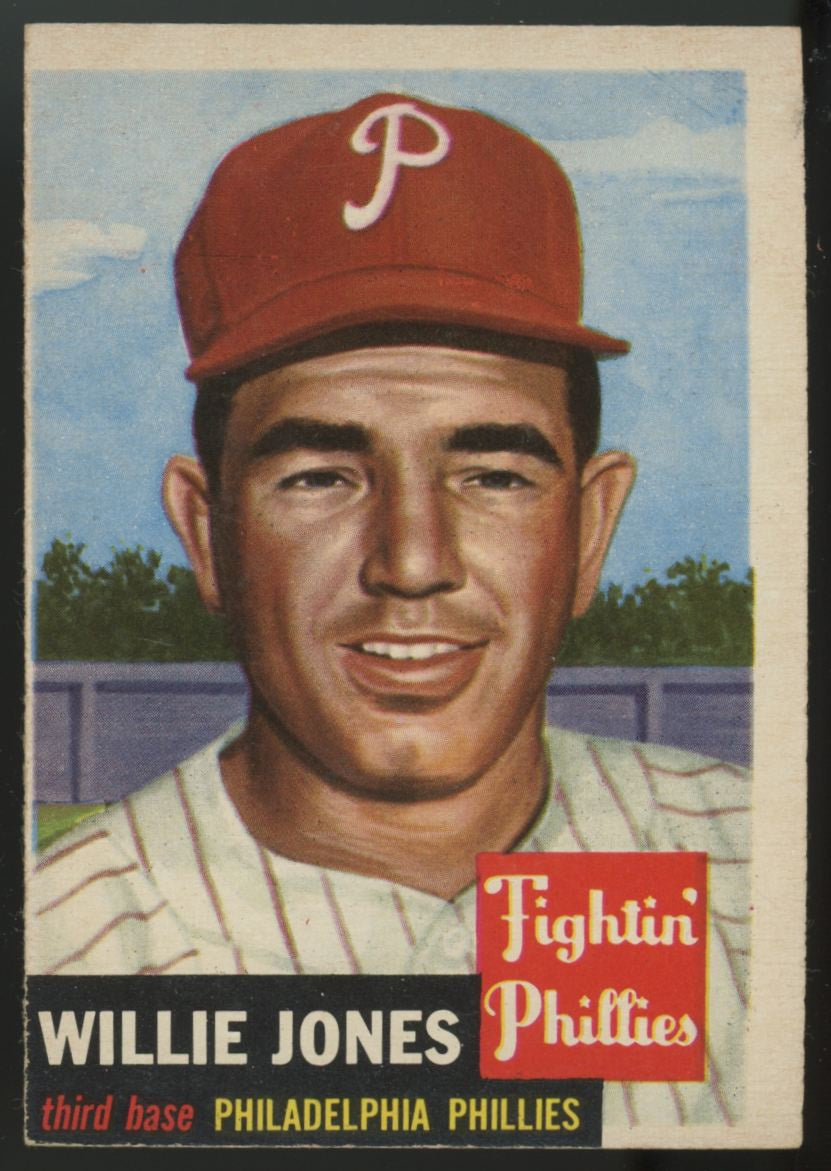 1953 Topps Willie Jones #88 VG/EX
