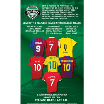 2022 Leaf Autographed Soccer Jersey