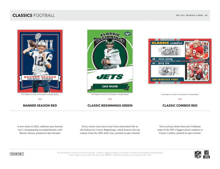 2022 Panini Classics Football H2 Box