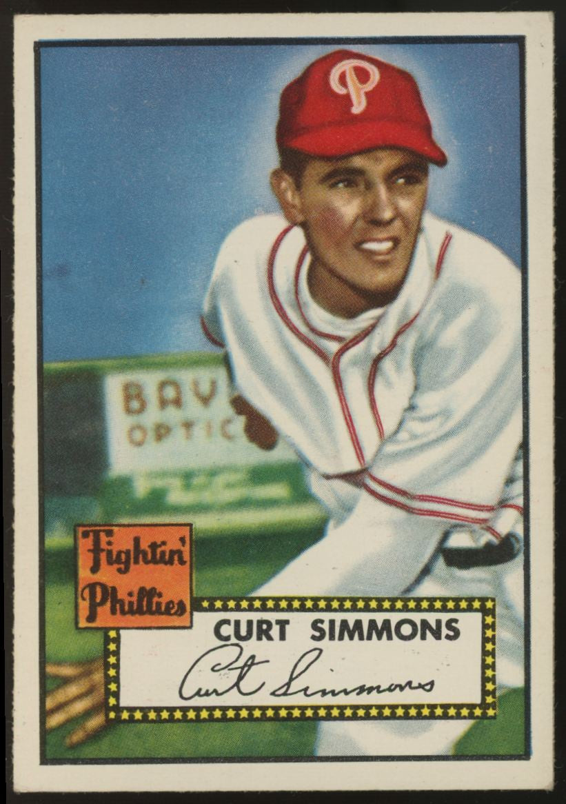 1952 Topps Curt Simmons #203 EX/MT
