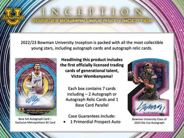 2022/23 Bowman University Inception Multi-Sport Hobby Case (16)