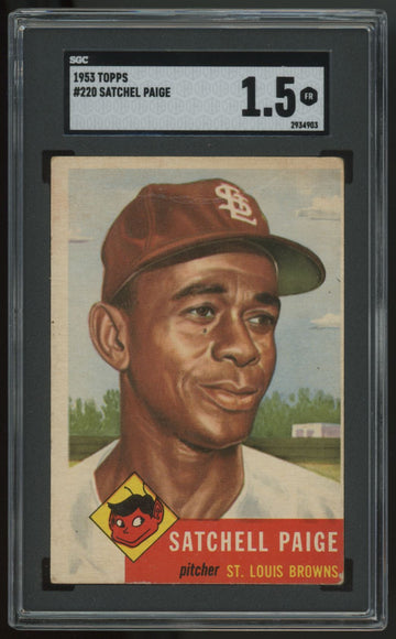 1953 Topps Satchell Satchel Paige #220 SGC 1.5