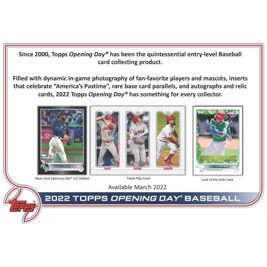 2022 Topps Opening Day Baseball Hobby Box