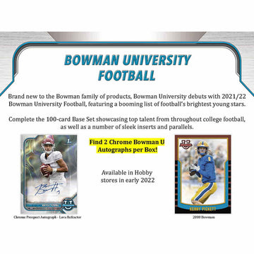 2021-22 Bowman University Football Hobby Box