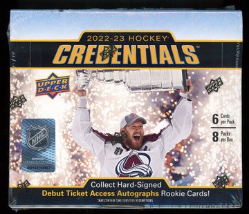 2022/23 Upper Deck Credentials Hockey Hobby Box