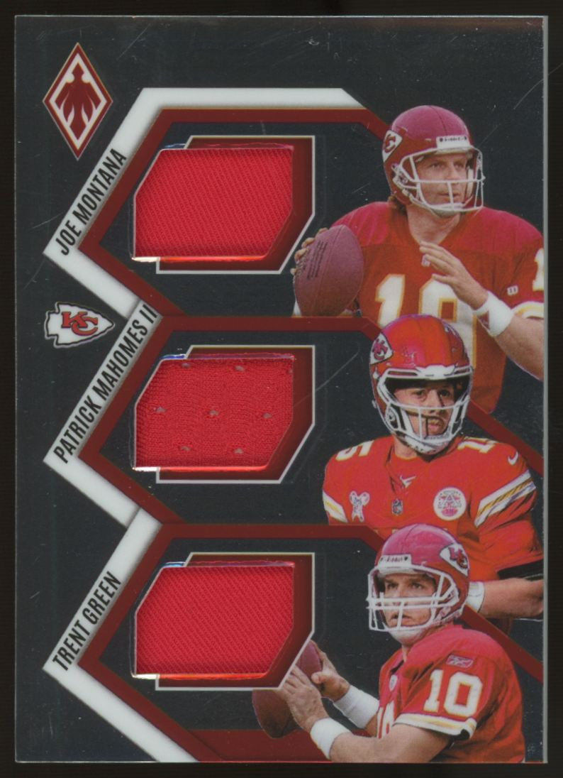 2025 Phoenix Montana Mahomes Green Regeneration Triple Patch /299 #RGN-KCC