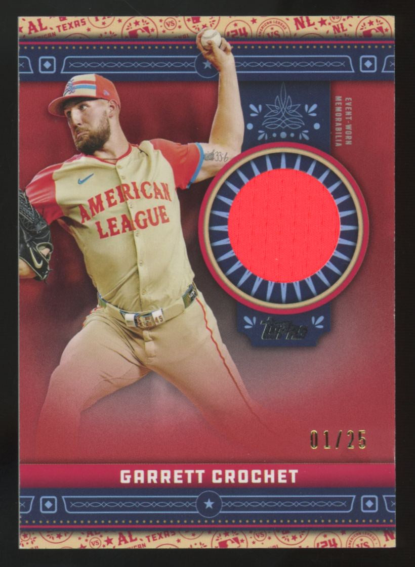 2024 Topps Update Garrett Crochet Red All Star Game Patch /25 #ASR-GC