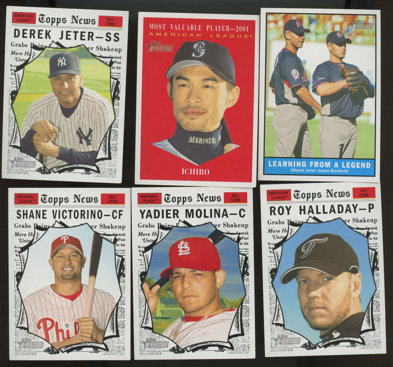 2010 Topps Heritage Baseball Complete Set w/ SPs (500)