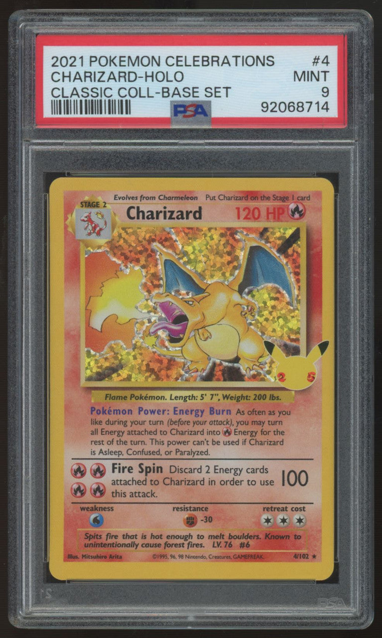 2021 Pokemon Charizard Celebration Classic Collection #4 PSA 9