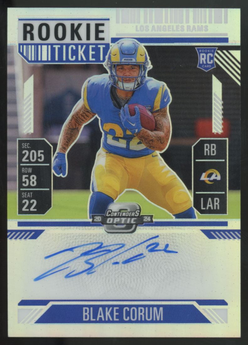2024 Contenders Optic Blake Corum RC Auto Prizm #112