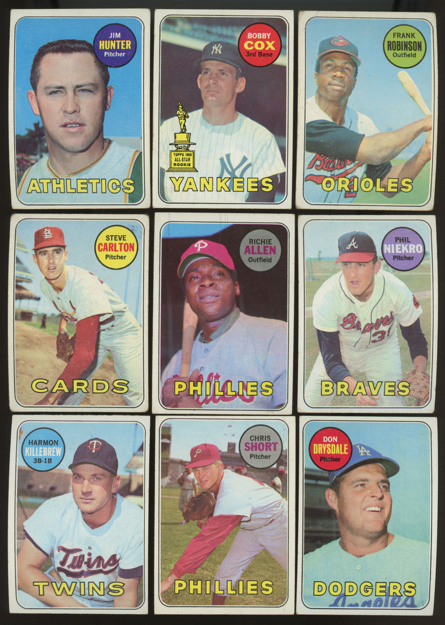 1969 Topps Baseball Near Complete Set (631/664) VG-EX