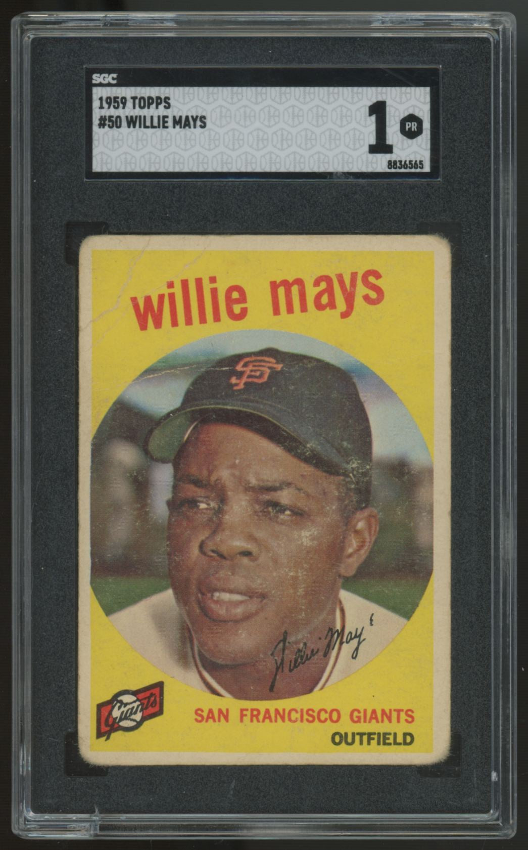 1959 Topps Willie Mays #50 SGC 1 *565