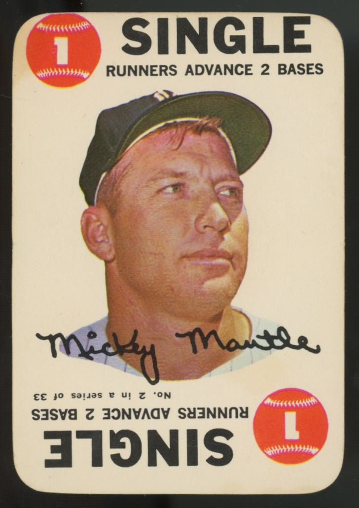 1968 Topps Game Mickey Mantle #2 VG/EX "A"