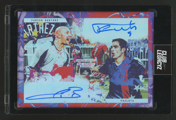 2025 Club Legacyz Fabien Barthez, Pauleta Moment In Time Dual Auto /75