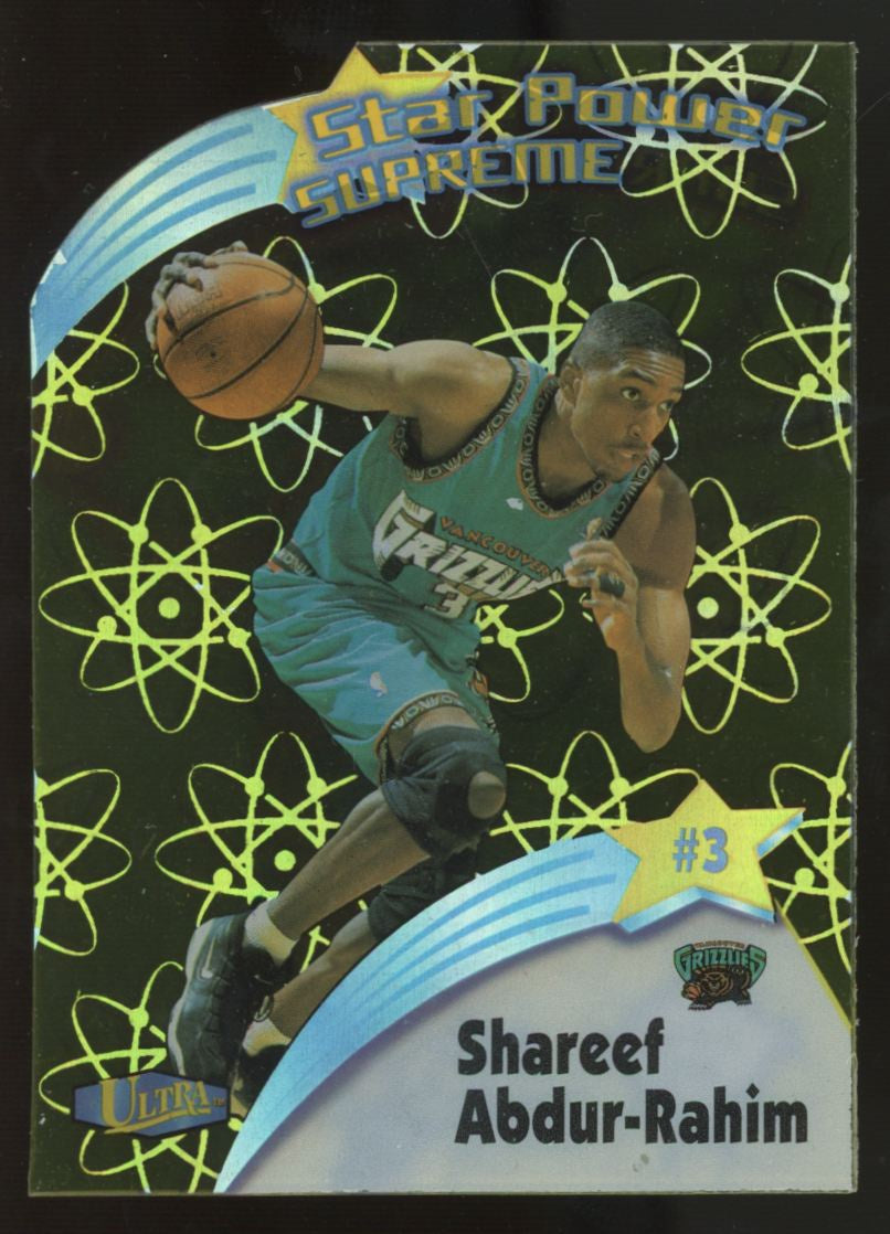 1997-98 Fleer Ultra Shareef Abdur-Rahim Star Power Supreme Die-Cut #9SPS