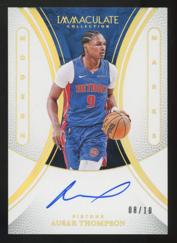 2024-25 Immaculate Collection Ausar Thompson Modern Marks Gold Auto /10 #MM-AST