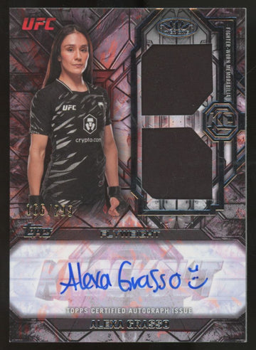 2026 Topps Knockout UFC Alexa Grasso Tier One Dual Patch Auto Relic /299 #TOA-AG