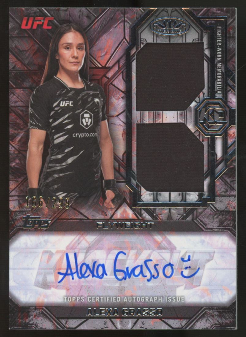 2026 Topps Knockout UFC Alexa Grasso Tier One Dual Patch Auto Relic /299 #TOA-AG