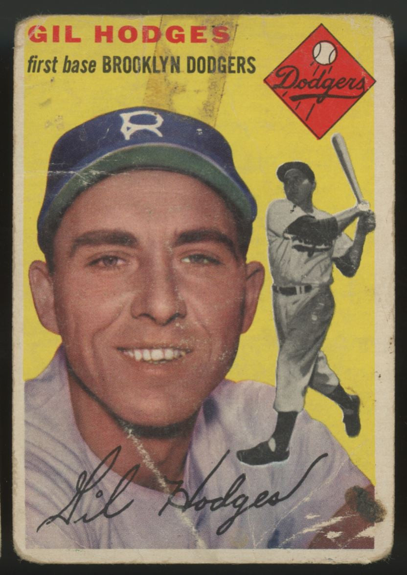 1954 Topps Gil Hodges #102 Poor (Creases)