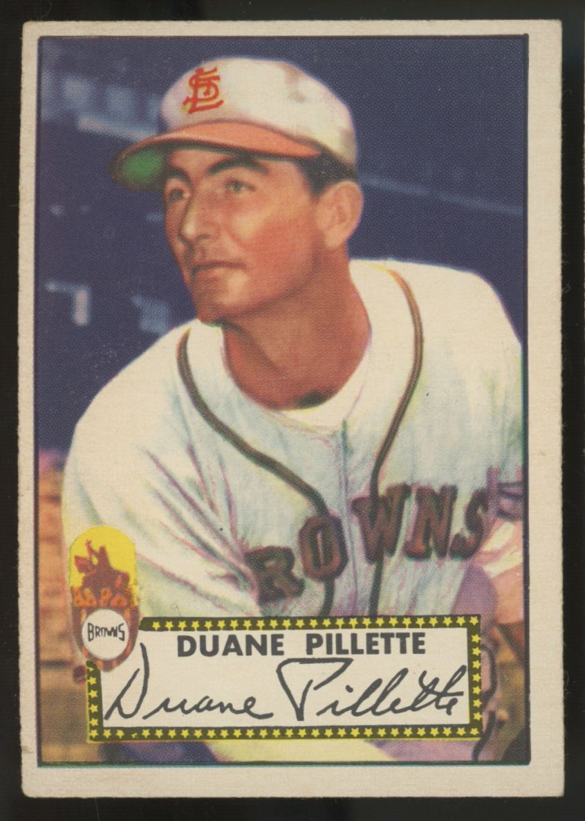 1952 Topps Duane Pillette #82 VG/EX