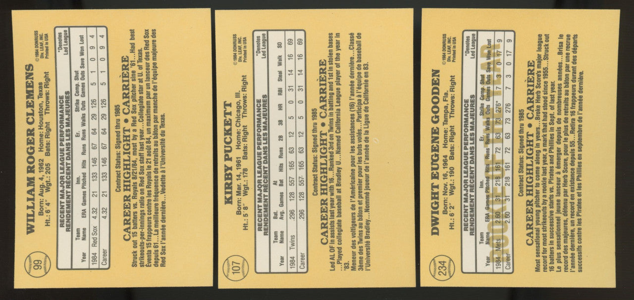 1985 Donruss Leaf Baseball Complete Set (264) w/ Puzzle NM-MT