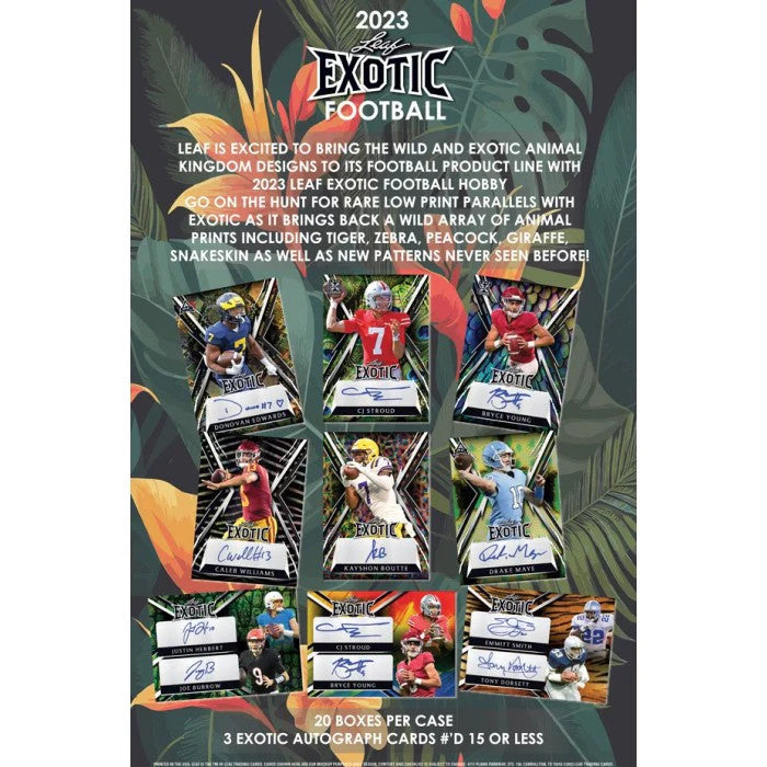 2023 Leaf Exotic Football Hobby Box