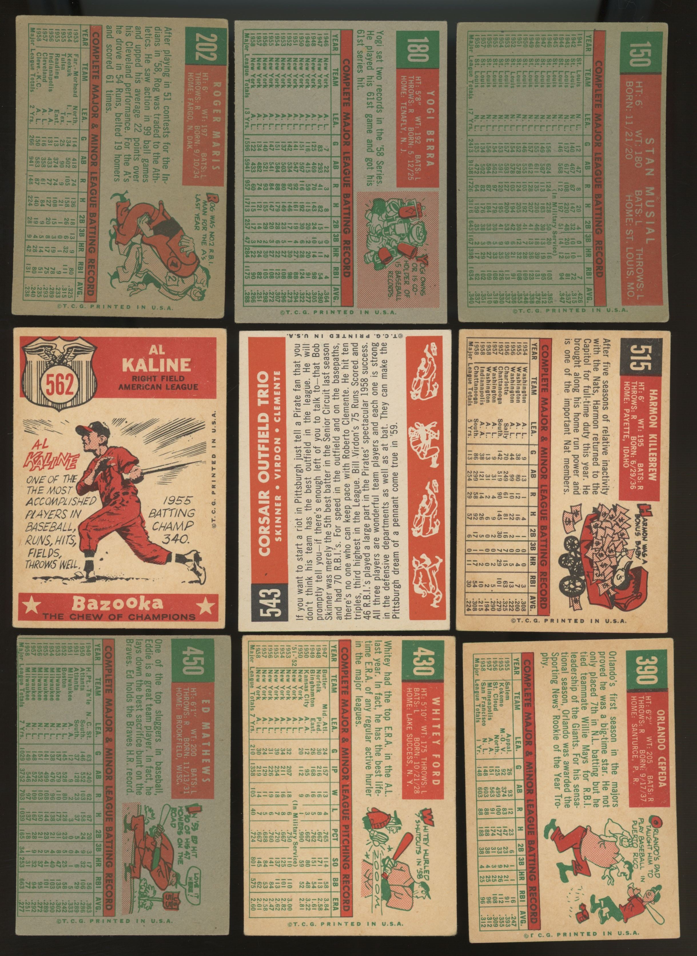 1959 Topps Baseball Complete Set (572) VG-EX w/ Gibson RC PSA 3.5