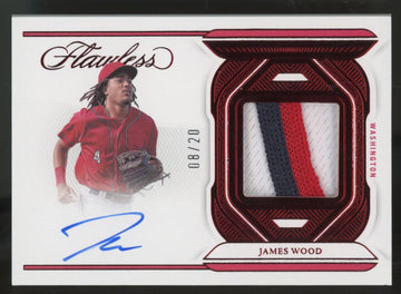 2023 Panini Flawless James Wood Ruby Patch Auto /20 #FSM-JW