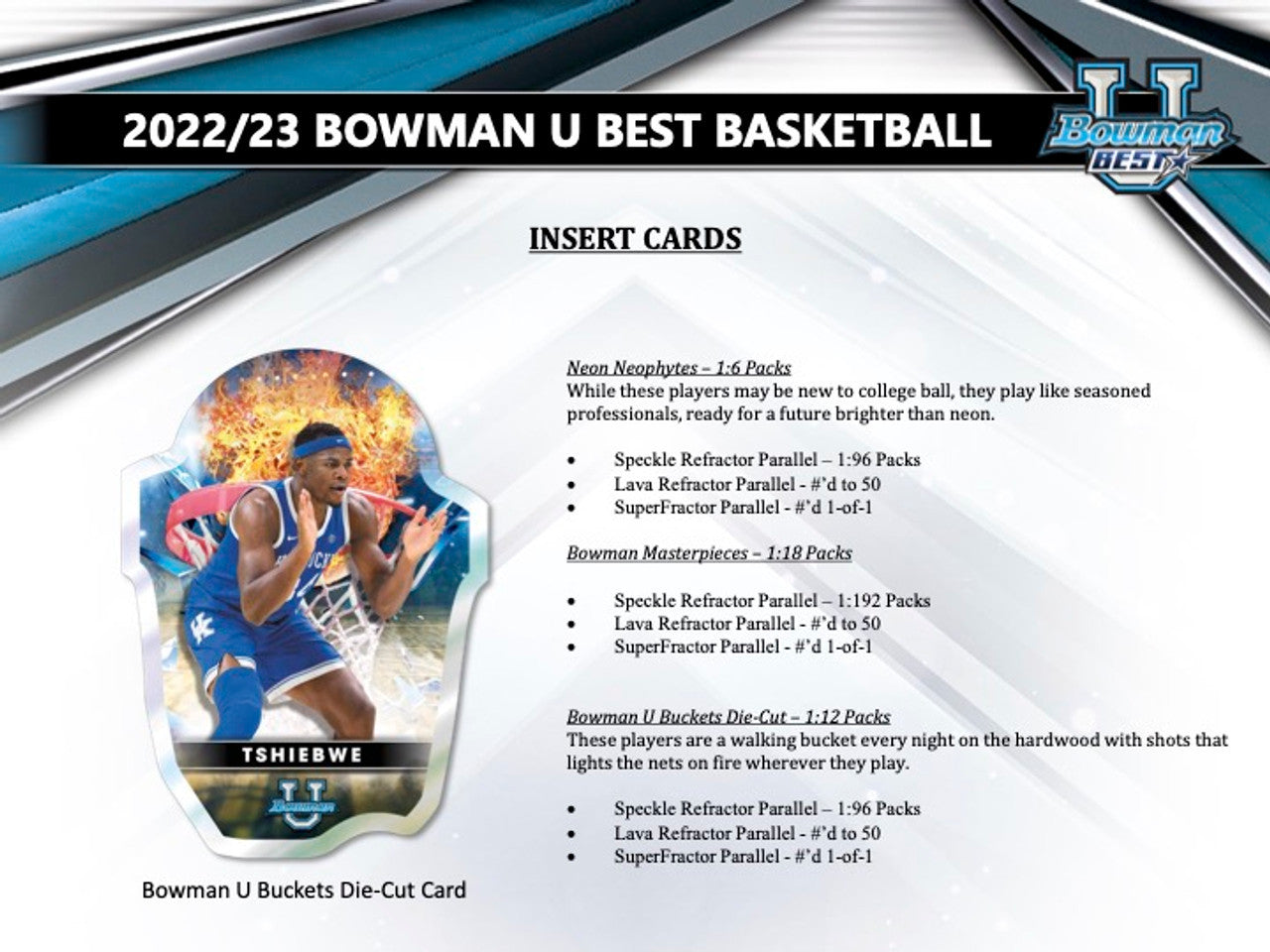 2022/23 Bowman University's Best Basketball Hobby Box