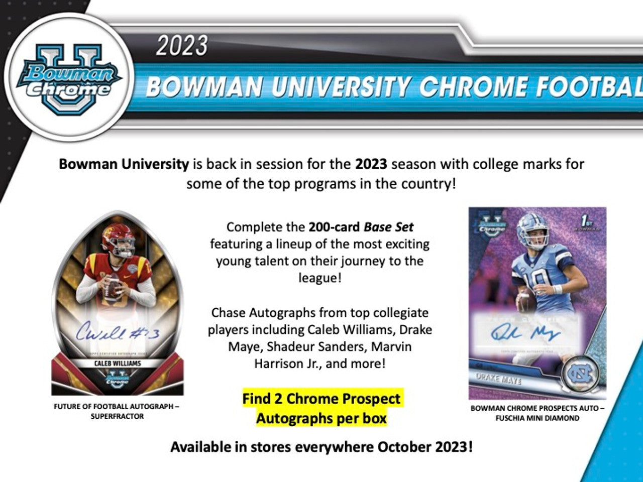 2023 Bowman University Chrome Football Hobby Case (12)
