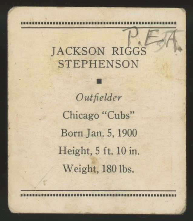 1933 Tattoo Orbit Jackson Riggs Stephenson Good (MK)