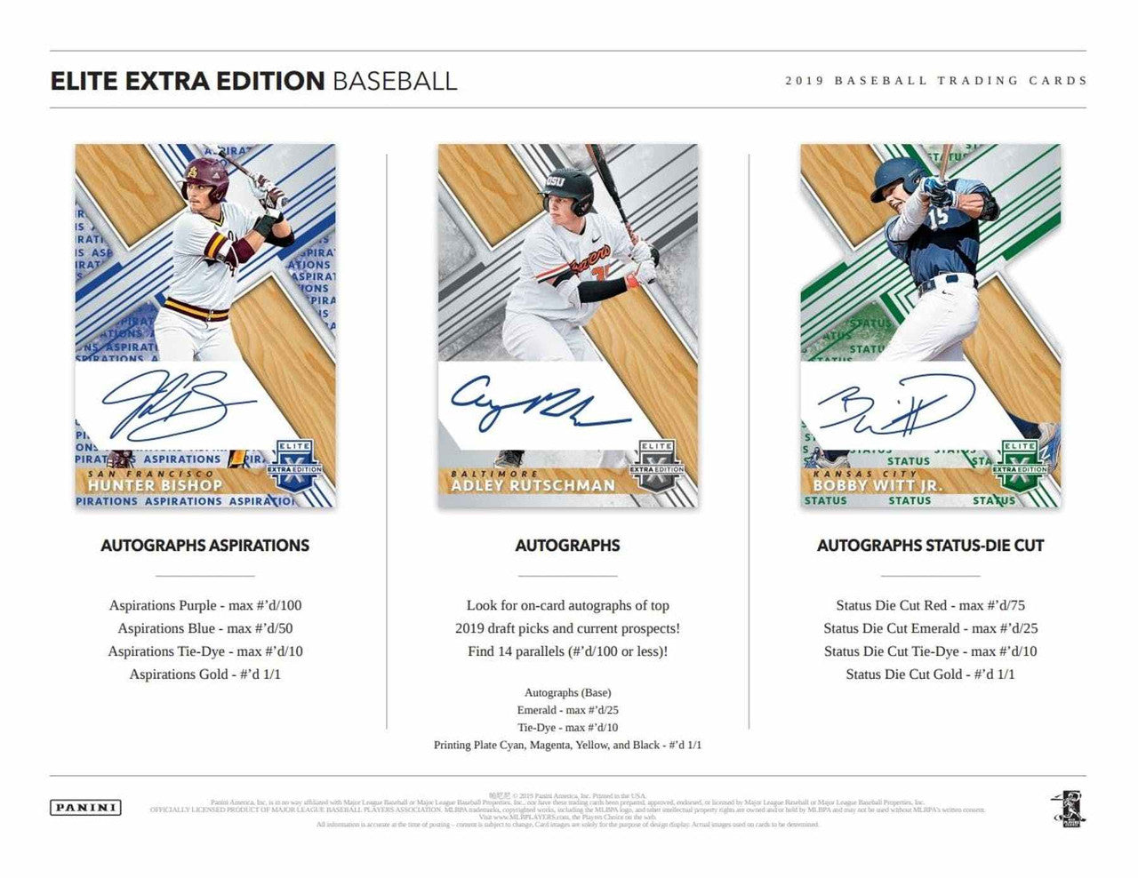 2019 Panini Elite Extra Edition Baseball Hobby Box