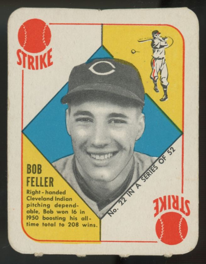 1951 Topps Red Back Bob Feller #22 EX