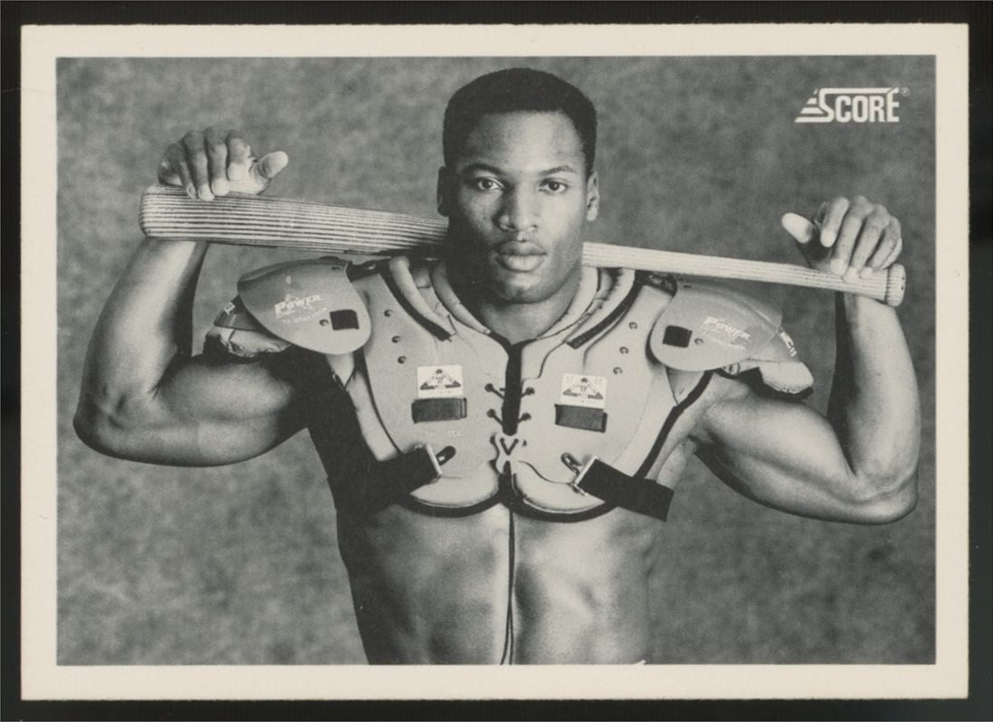1990 Score Bo Jackson Black & White #697 "A"
