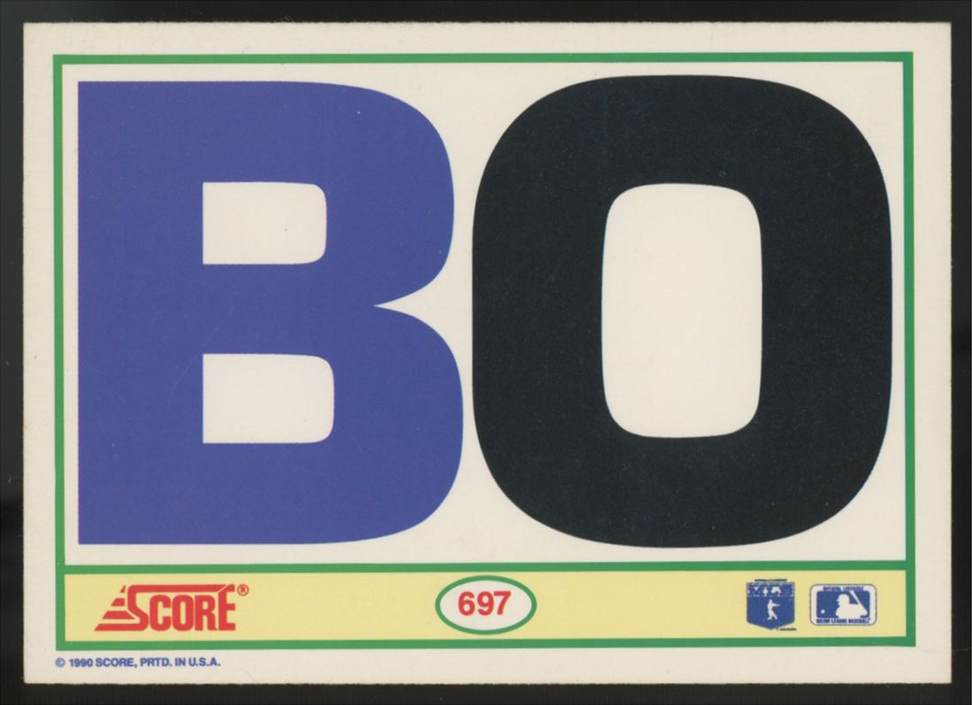 1990 Score Bo Jackson Black & White #697 "A"