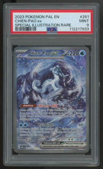 2023 Pokemon Chien-Pao ex Paldea Evolved SIR #261 PSA 9