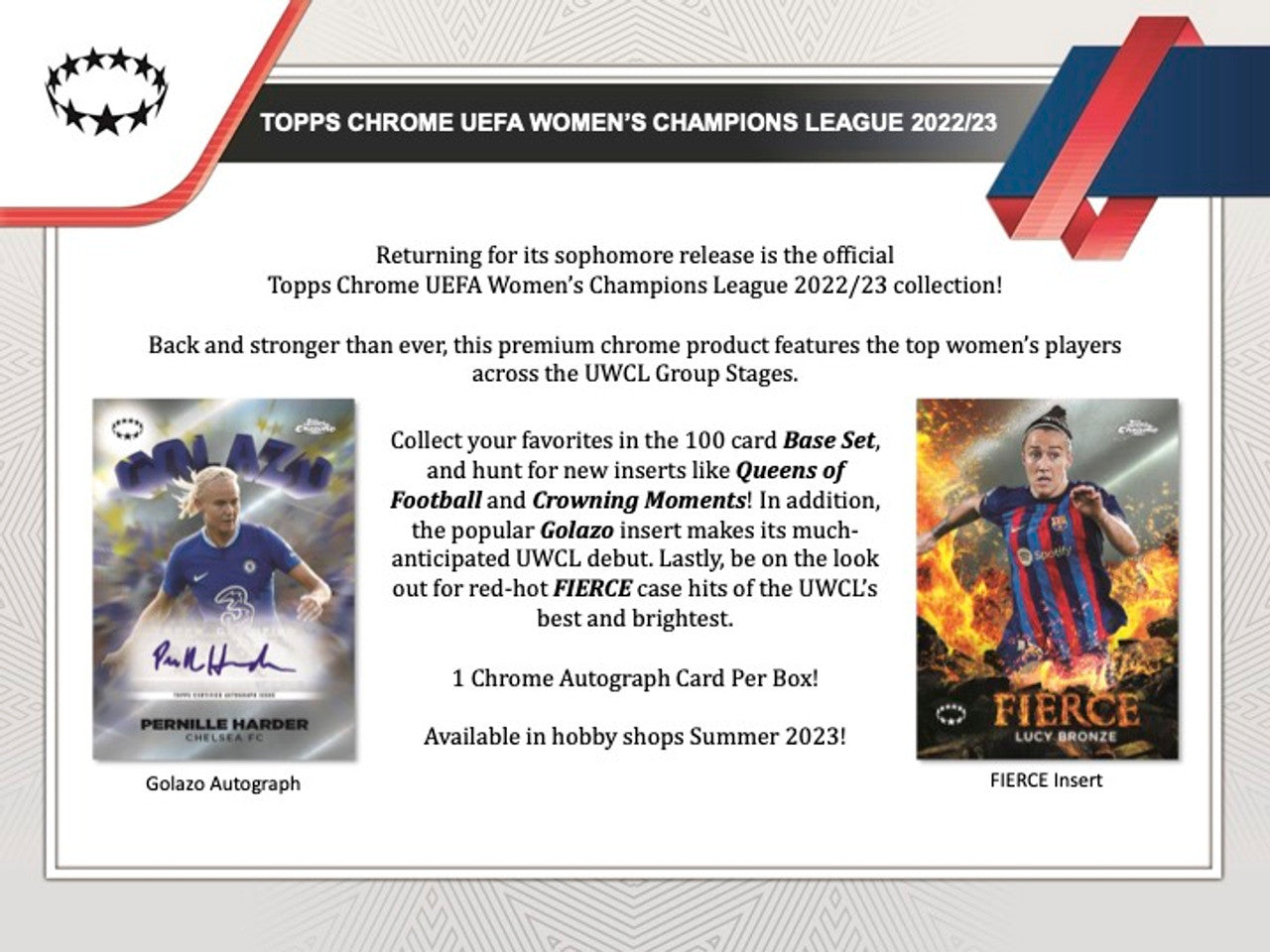 2022-23 Topps Chrome Women's UEFA Soccer Hobby Box