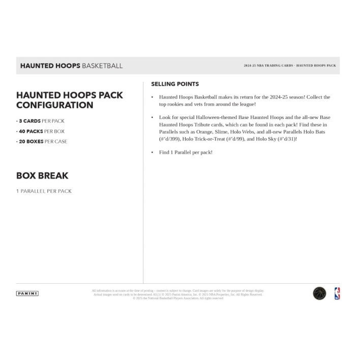 2024/25 Panini Haunted Hoops Basketball 40-Pack Box