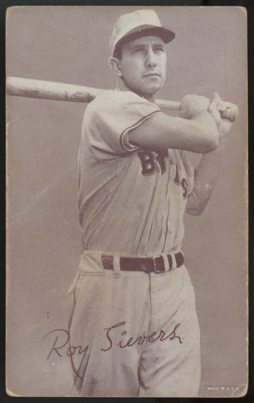 1947-66 Exhibits Roy Sievers Batting F/G (Crease)