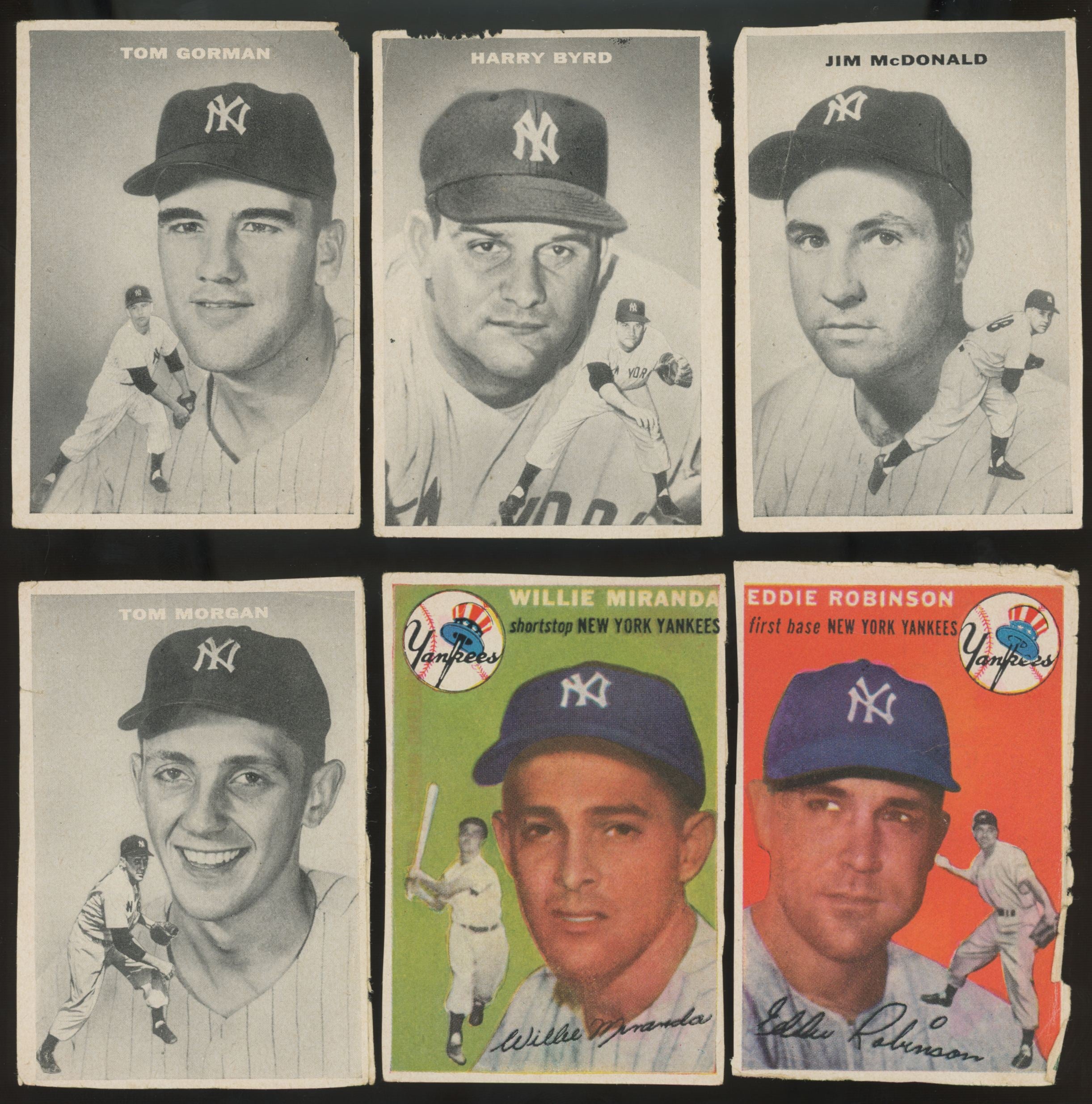 1954 Sports Illustrated Topps Baseball Paper Hand Cut Lot Of 18