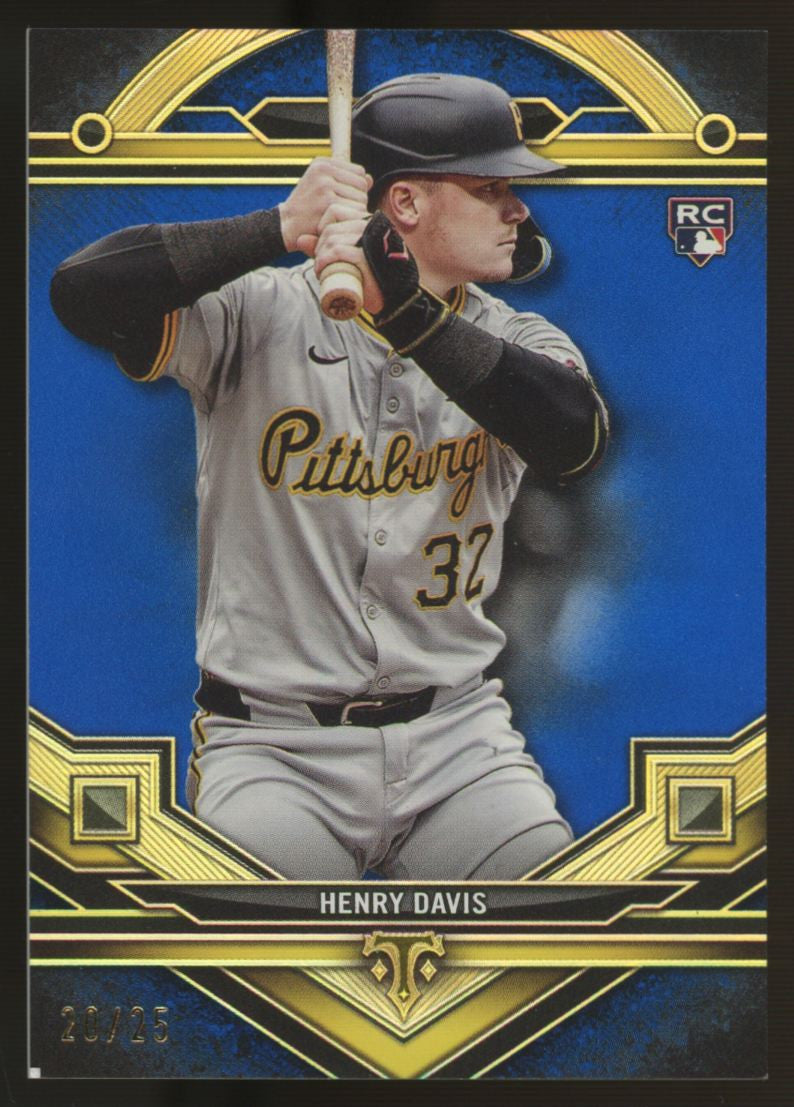 2024 Topps Triple Threads Henry Davis RC Blue /25 #127