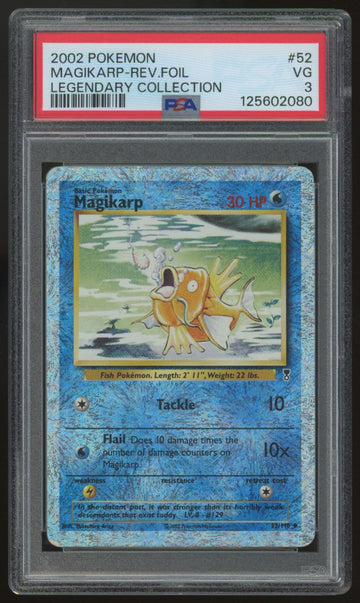 2002 Pokemon Magikarp Legendary Collection Reverse Holo #52 PSA 3