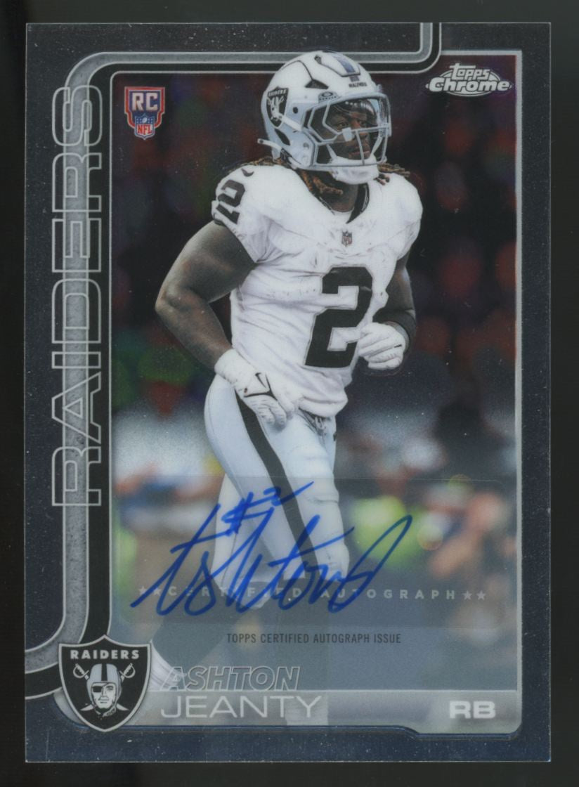 2025 Topps Chrome Ashton Jeanty RC Auto Variation #RA-AJ